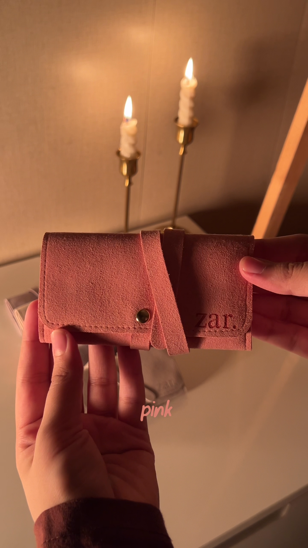 Velin Pouch - Pink